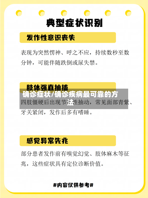 确诊症状/确诊疾病最可靠的方法