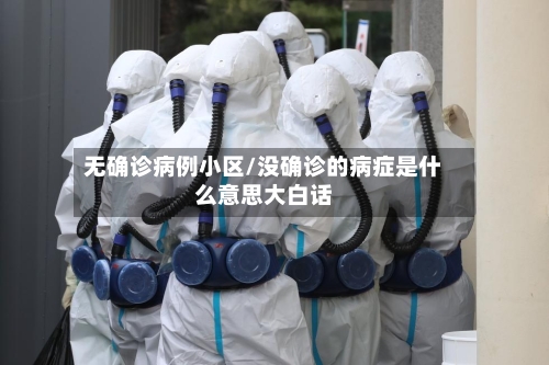 无确诊病例小区/没确诊的病症是什么意思大白话