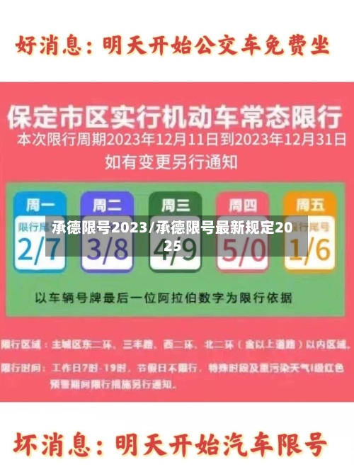 承德限号2023/承德限号最新规定2025
