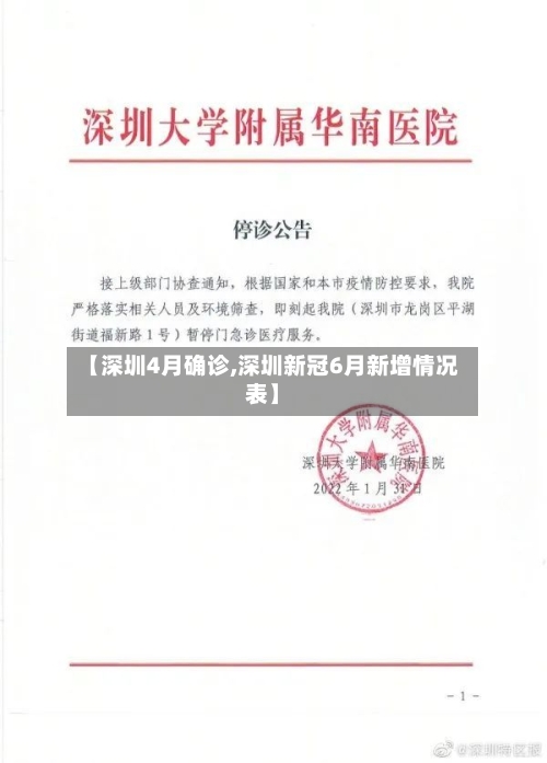 【深圳4月确诊,深圳新冠6月新增情况表】-第2张图片