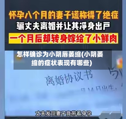 怎样确诊为小阴唇萎缩(小阴萎缩的症状表现有哪些)