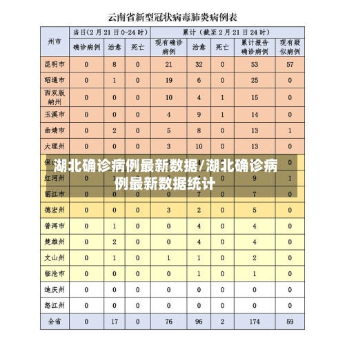 湖北确诊病例最新数据/湖北确诊病例最新数据统计