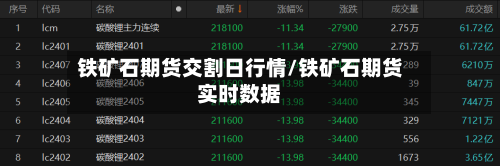 铁矿石期货交割日行情/铁矿石期货实时数据