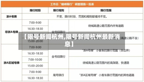 【限号新闻杭州,限号新闻杭州最新消息】-第2张图片