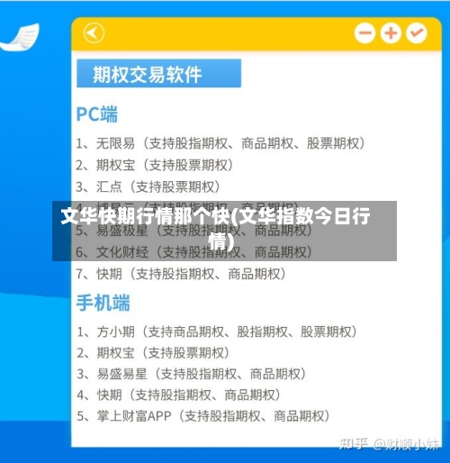 文华快期行情那个快(文华指数今日行情)