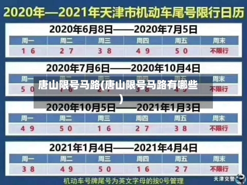 唐山限号马路(唐山限号马路有哪些)-第2张图片
