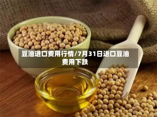 豆油进口费用行情/7月31日进口豆油费用下跌-第2张图片
