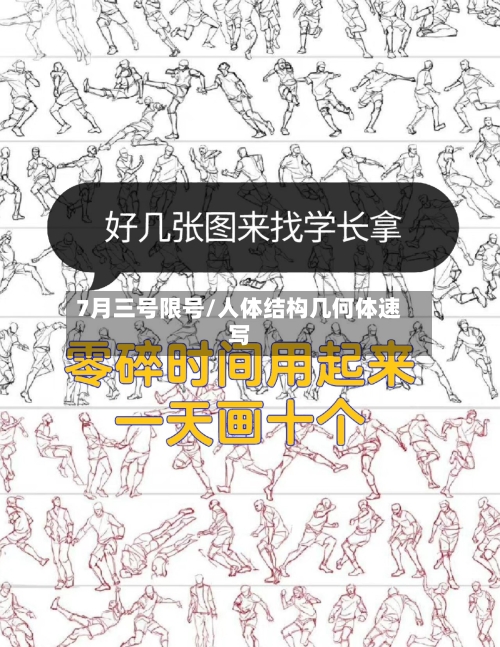 7月三号限号/人体结构几何体速写