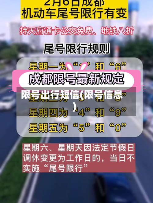 限号出行短信(限号信息)
