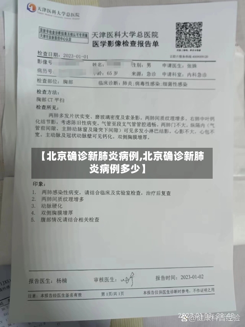 【北京确诊新肺炎病例,北京确诊新肺炎病例多少】-第2张图片