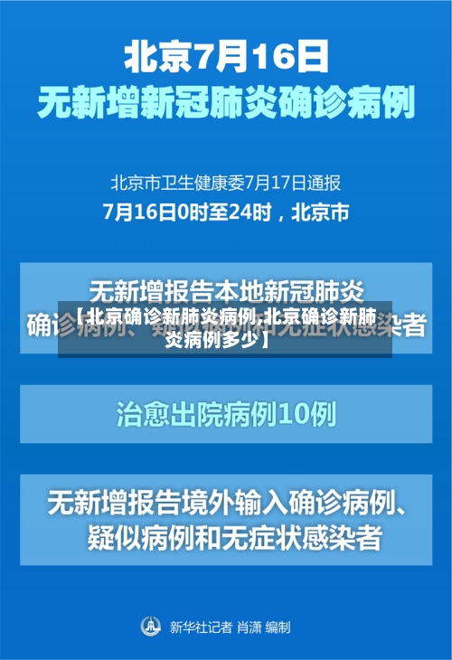 【北京确诊新肺炎病例,北京确诊新肺炎病例多少】