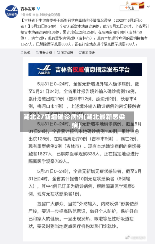 湖北27新增确诊病例(湖北最新感染病)
