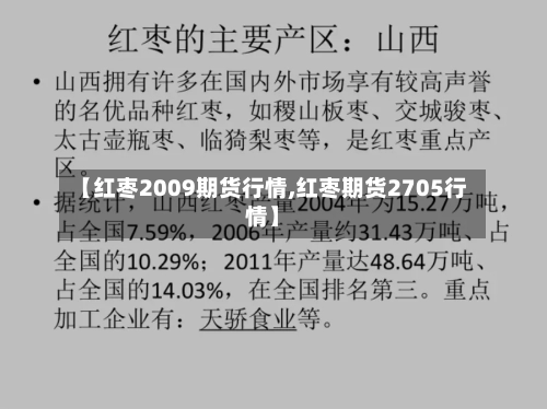 【红枣2009期货行情,红枣期货2705行情】